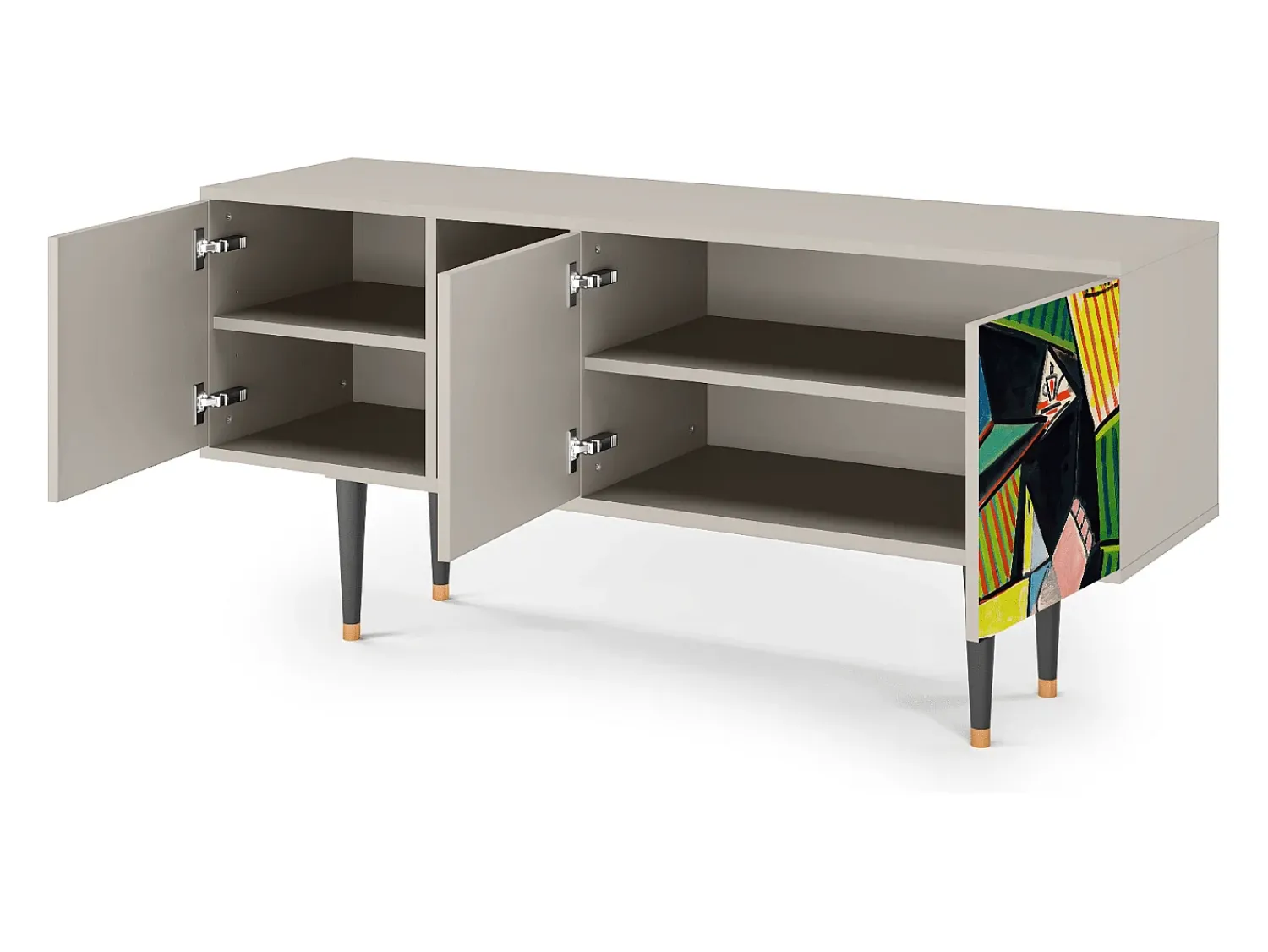 Outlet Mueble de TV - 150х69х41 cm - T5 - Women of Algiers, Areia Bege