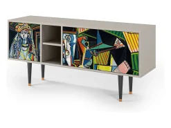 Outlet Mueble de TV - 150х69х41 cm - T5 - Women of Algiers, Areia Bege