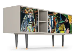 Outlet Mueble de TV - 150х69х41 cm - T5 - Women of Algiers, Areia Bege