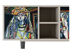 Outlet Mueble de TV - 150х69х41 cm - T5 - Women of Algiers, Areia Bege