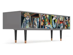 Hot Mueble de TV - 170х59х48 cm - T4 - Women of Algiers, Cinza Cinzento