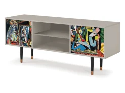 Móvel De Tv| Mueble de TV - 170х69х48 cm - T2 - Women of Algiers, Areia Bege