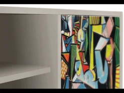 Móvel De Tv| Mueble de TV - 170х69х48 cm - T2 - Women of Algiers, Areia Bege