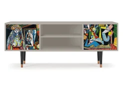Móvel De Tv| Mueble de TV - 170х69х48 cm - T2 - Women of Algiers, Areia Bege