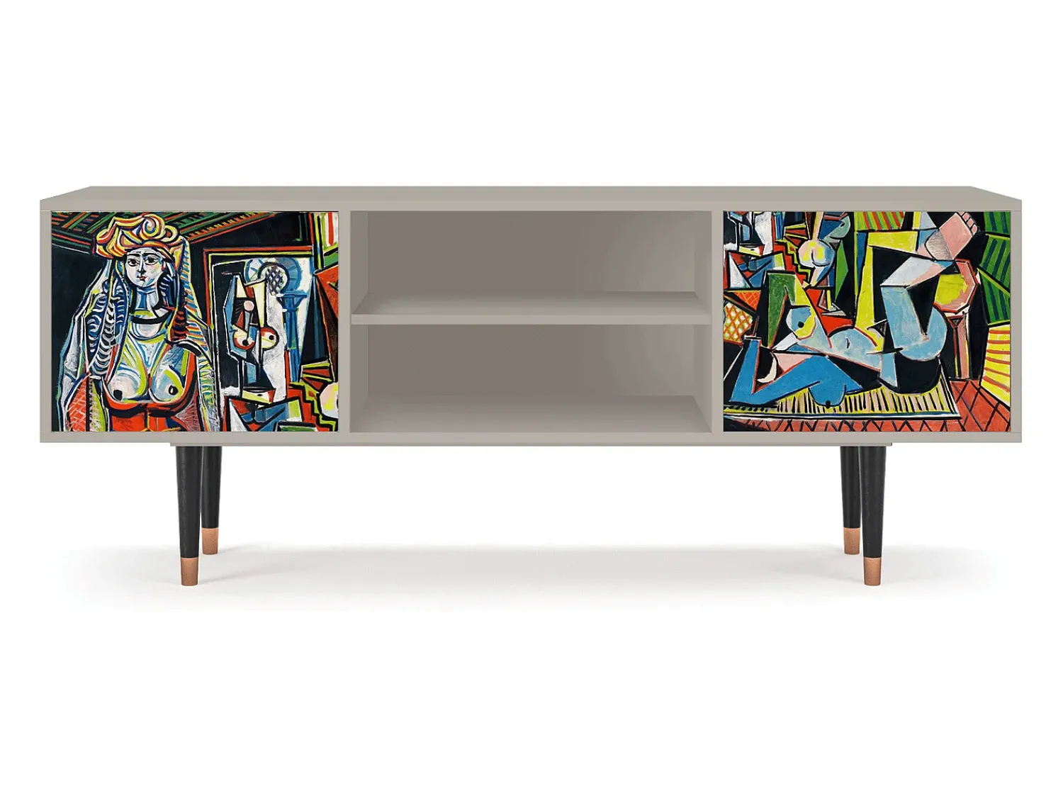 Móvel De Tv| Mueble de TV - 170х69х48 cm - T2 - Women of Algiers, Areia Bege