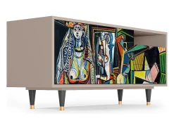 Hot Mueble de TV - 125х56х41 cm - T7 - Women of Algiers, Latte Bege