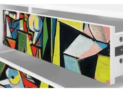 Móvel De Tv* Mueble de TV - 170х59х48 cm - T4 - Women of Algiers, Branco Bege