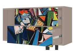 Best Mueble de TV - 170х69х48 cm - T1 - Women of Algiers, Latte Bege