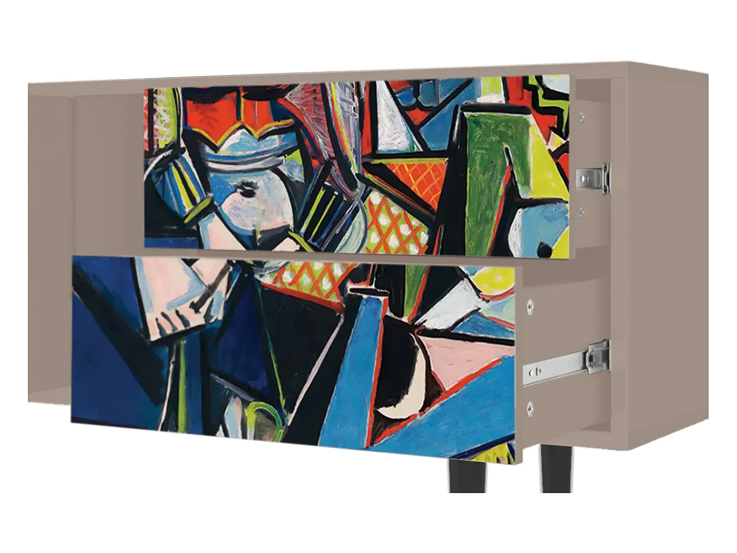 Best Mueble de TV - 170х69х48 cm - T1 - Women of Algiers, Latte Bege