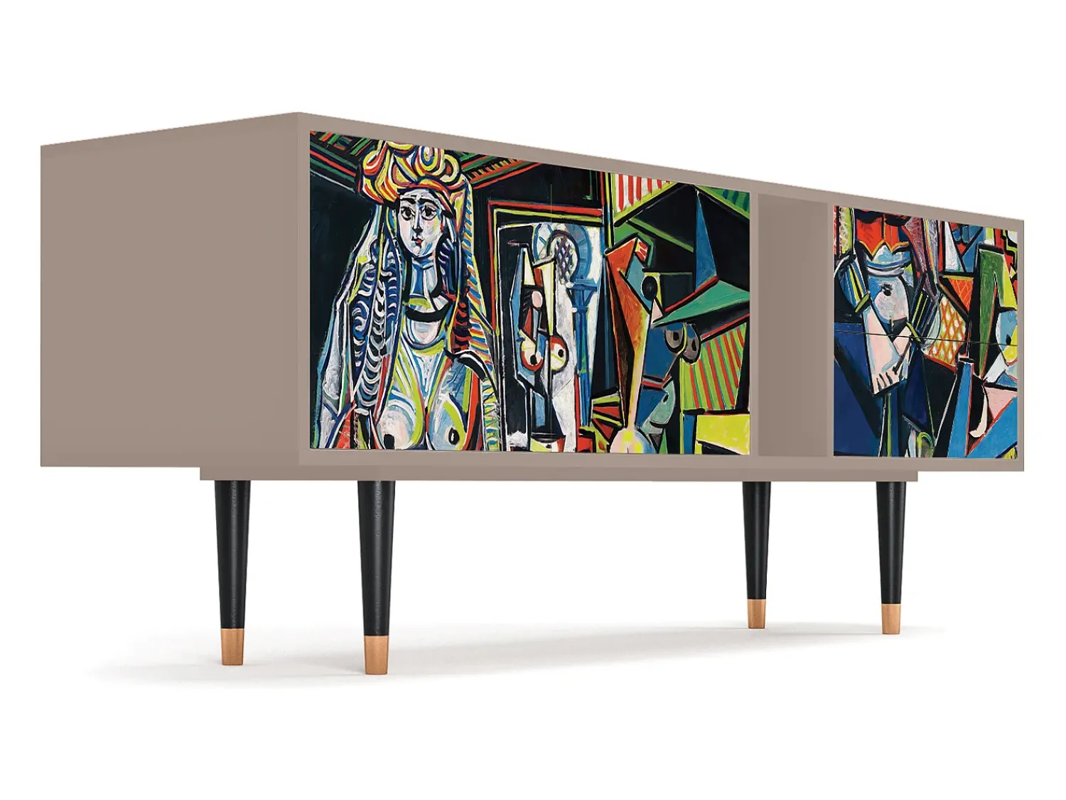 Best Mueble de TV - 170х69х48 cm - T1 - Women of Algiers, Latte Bege
