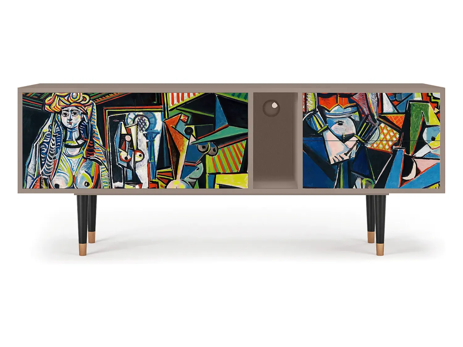 Best Mueble de TV - 170х69х48 cm - T1 - Women of Algiers, Latte Bege