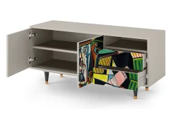 Mueble de TV - 125х56х41 cm - T7 - Women of Algiers, Areia^ Móvel De Tv