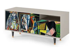 Mueble de TV - 125х56х41 cm - T7 - Women of Algiers, Areia^ Móvel De Tv