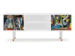 Outlet Mueble de TV - 170х69х48 cm - T2 - Women of Algiers, Branco Bege
