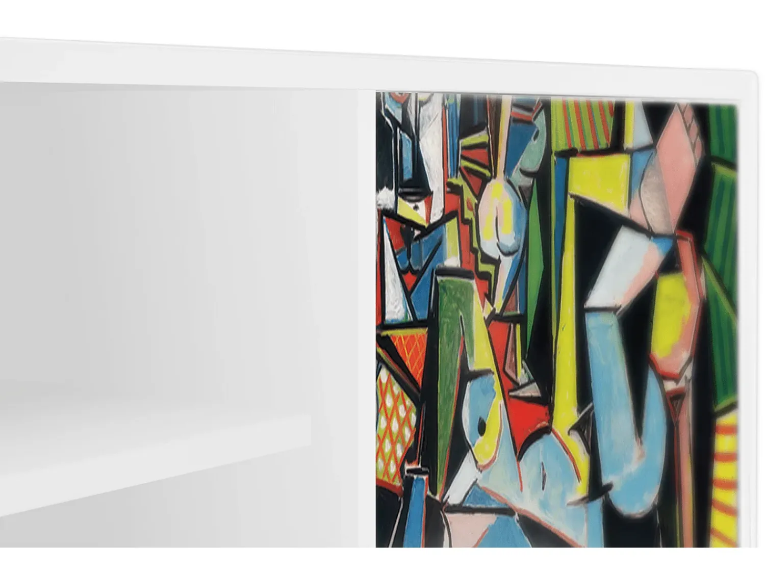Outlet Mueble de TV - 170х69х48 cm - T2 - Women of Algiers, Branco Bege