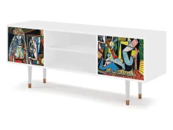Outlet Mueble de TV - 170х69х48 cm - T2 - Women of Algiers, Branco Bege