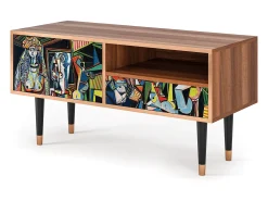 Mueble de TV - 115х59х48 cm - T3 - Women of Algiers, Nogueira^ Móvel De Tv