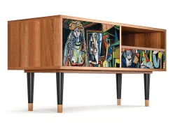 Mueble de TV - 115х59х48 cm - T3 - Women of Algiers, Nogueira^ Móvel De Tv