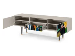 Móvel De Tv| Mueble de TV - 170х59х41 cm - T6 - Women of Algiers, Areia Bege