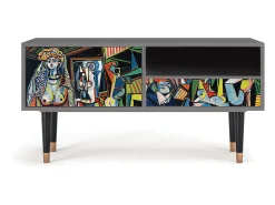 Outlet Mueble de TV - 115х59х48 cm - T3 - Women of Algiers, Cinza Cinzento