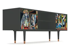 Mueble de TV - 170х69х48 cm - T2 - Women of Algiers, Antracite^ Móvel De Tv