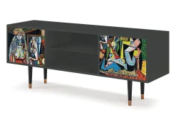 Mueble de TV - 170х69х48 cm - T2 - Women of Algiers, Antracite^ Móvel De Tv