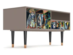 Móvel De Tv| Mueble de TV - 115х59х48 cm - T3 - Women of Algiers, Latte Bege