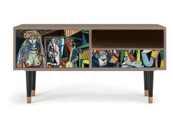 Móvel De Tv| Mueble de TV - 115х59х48 cm - T3 - Women of Algiers, Latte Bege