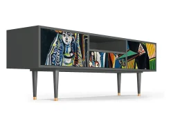 Online Mueble de TV - 170х59х41 cm - T6 - Women of Algiers, Antracite Cinza antracite