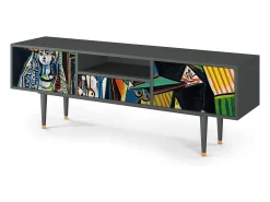 Online Mueble de TV - 170х59х41 cm - T6 - Women of Algiers, Antracite Cinza antracite