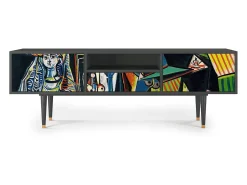 Online Mueble de TV - 170х59х41 cm - T6 - Women of Algiers, Antracite Cinza antracite