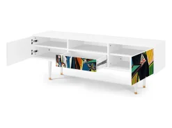 Móvel De Tv| Mueble de TV - 170х59х41 cm - T6 - Women of Algiers, Branco Bege