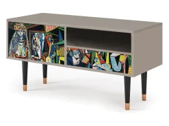 Móvel De Tv| Mueble de TV - 115х59х48 cm - T3 - Women of Algiers, Areia Bege