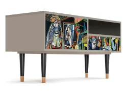 Móvel De Tv| Mueble de TV - 115х59х48 cm - T3 - Women of Algiers, Areia Bege