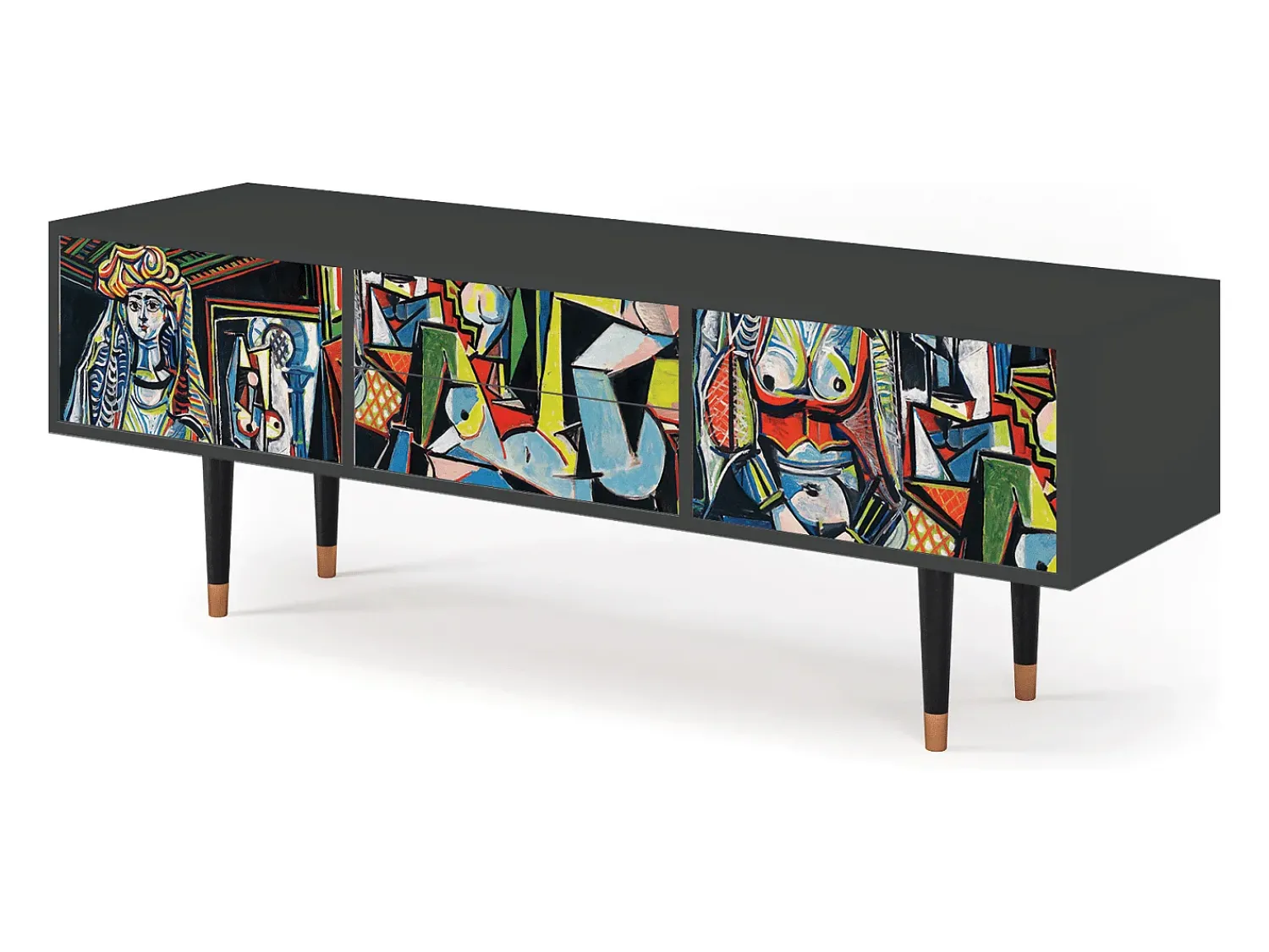 Sale Mueble de TV - 170х59х48 cm - T4 - Women of Algiers, Antracite Cinza antracite