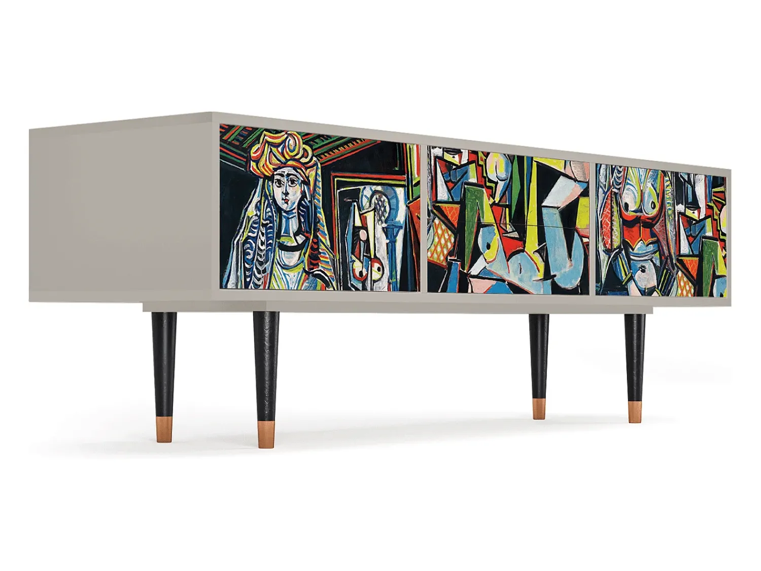 Clearance Mueble de TV - 170х59х48 cm - T4 - Women of Algiers, Areia Bege