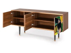 Móvel De Tv* Mueble de TV - 150х69х41 cm - T5 - Women of Algiers, Nogueira Castanho