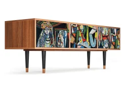 Discount Mueble de TV - 170х59х48 cm - T4 - Women of Algiers, Nogueira Castanho