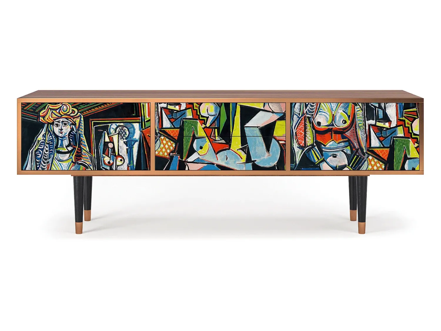 Discount Mueble de TV - 170х59х48 cm - T4 - Women of Algiers, Nogueira Castanho