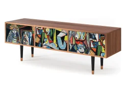 Discount Mueble de TV - 170х59х48 cm - T4 - Women of Algiers, Nogueira Castanho