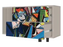 Mueble de TV - 170х69х48 cm - T1 - Women of Algiers, Areia^ Móvel De Tv
