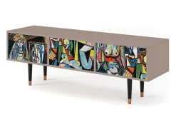 Móvel De Tv* Mueble de TV - 170х59х48 cm - T4 - Women of Algiers, Latte Bege