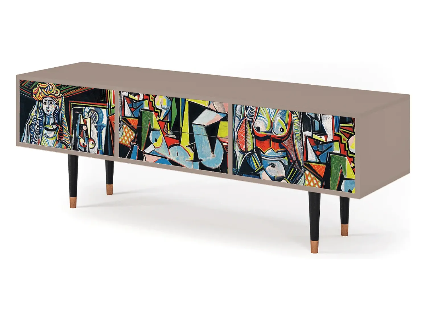 Móvel De Tv* Mueble de TV - 170х59х48 cm - T4 - Women of Algiers, Latte Bege
