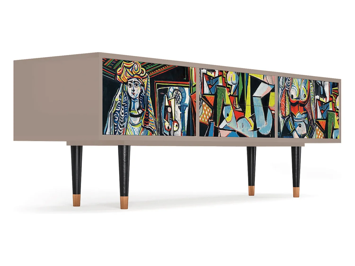 Móvel De Tv* Mueble de TV - 170х59х48 cm - T4 - Women of Algiers, Latte Bege