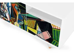 Móvel De Tv| Mueble de TV - 125х56х41 cm - T7 - Women of Algiers, Branco Bege