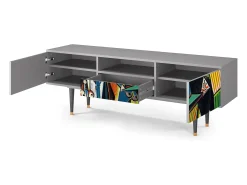 Móvel De Tv* Mueble de TV - 170х59х41 cm - T6 - Women of Algiers, Cinza Cinzento