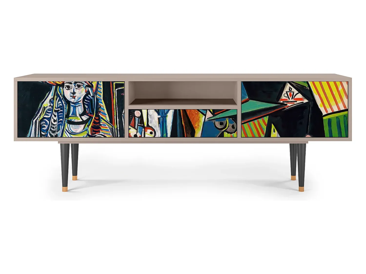 Móvel De Tv* Mueble de TV - 170х59х41 cm - T6 - Women of Algiers, Latte Bege