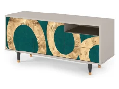Móvel De Tv| Mueble de TV - 125х56х41 cm - T7 - Zircon Sphere, Areia Bege