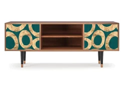 Mueble de TV - 170х69х48 cm - T2 - Zircon Sphere, Nogueira^ Móvel De Tv