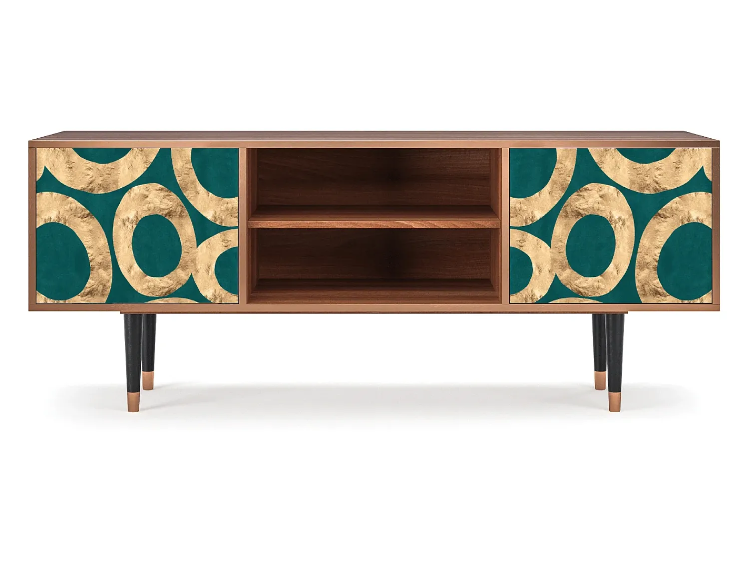 Mueble de TV - 170х69х48 cm - T2 - Zircon Sphere, Nogueira^ Móvel De Tv